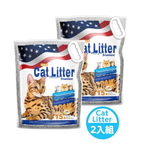 (超值2包組)CARL卡爾-天然活性碳多功能貓砂(微香/抗菌/無塵) 15.4磅 / 7kg _(礦砂)