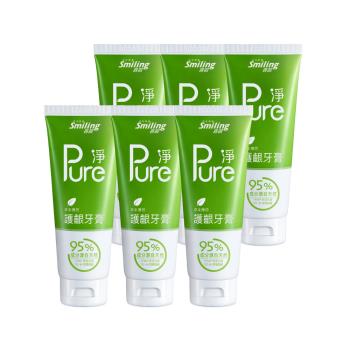 百齡Smiling Pure淨護齦牙膏-草本薄荷110gX6入組(95%成份源自天然)