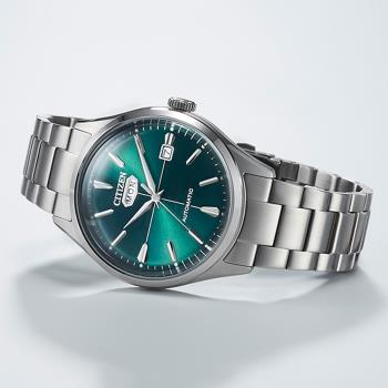 CITIZEN星辰 時尚綠面機械腕錶 NH8391-51X