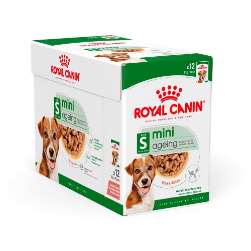 法國皇家SHNW小型老犬12+濕糧 MN+12W  85GX12/盒X(2入組)