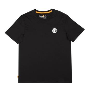 Timberland 男款黑色背面方形Logo印花短袖T恤|A5VUH001