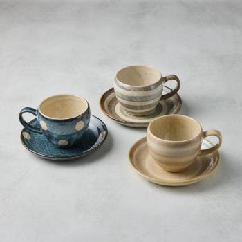 有種創意 - 日本美濃燒 - 圓釉咖啡杯碟組 - 任選對杯組(4件式) - 200 ml