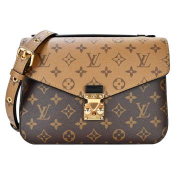 Louis Vuitton Pochette Metis印花帆布S型扣鎖手提/斜背包(焦糖x卡其棕)