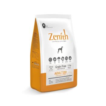 韓國Zenith先利時-頂級無穀全齡犬軟飼料-羊肉&雞肉 1.2kg(300g x 4包)X2入(送寵物零食*2包)