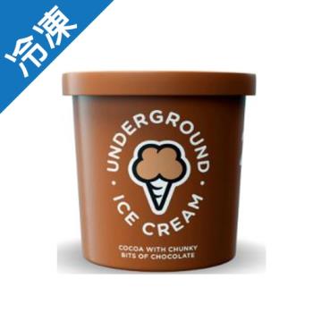 Underground可可黑巧克力脆片冰淇淋280G【愛買冷凍】
