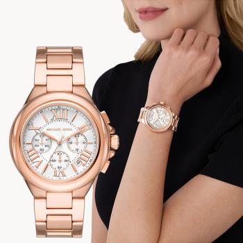 Michael Kors MK Camille 時尚三眼計時女錶-43mm (MK7271)