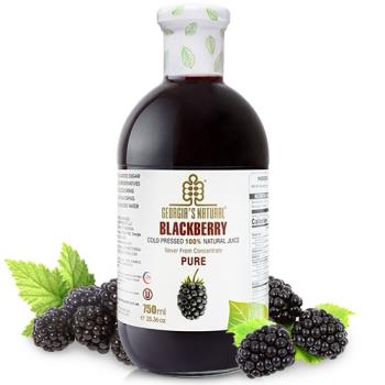 Georgia黑莓原汁(750ml/瓶) 非濃縮還原果汁 x6瓶