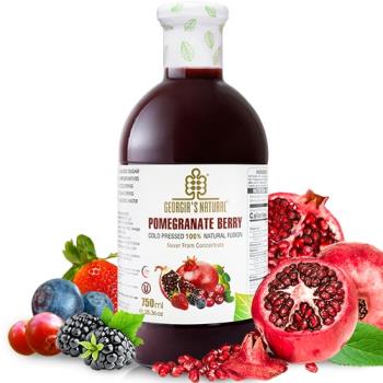 Georgia紅石榴莓果原汁(750ml/瓶) 非濃縮還原果汁 x6瓶