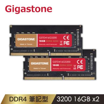 Gigastone DDR4 3200MHz 32GB 筆記型記憶體 2入組(NB專用/16GBx2)
