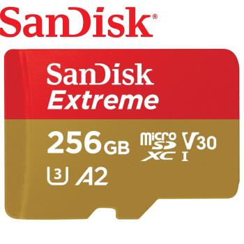 SanDisk 256GB 190MB/s Extreme MicroSDXC UHS-I 256GB 記憶卡 V30 A2 公司貨