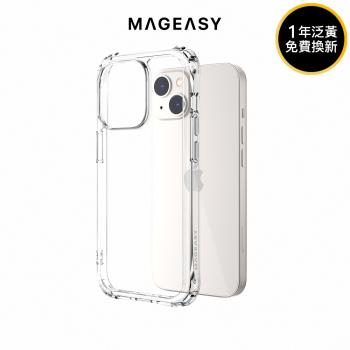 MAGEASY iPhone 14 6.1吋 Atoms 超軍規防摔透明手機殼