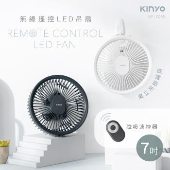 KINYO 無線遙控LED吊扇風扇UF-7065