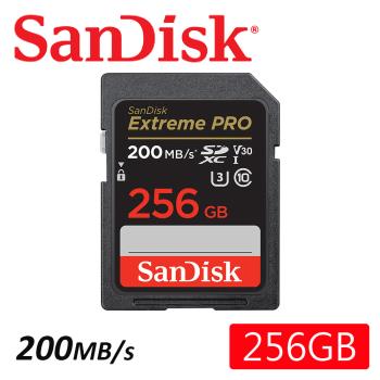 SanDisk 256GB 200MB/s Extreme PRO SDXC U3 UHS-I V30 記憶卡
