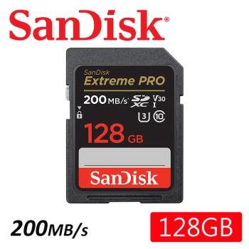 SanDisk 128GB 200MB/s Extreme PRO SDXC U3 UHS-I V30 記憶卡