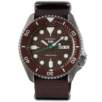 SEIKO精工 5 Sports系列 Lineup 商務棕 機械腕錶 (4R36-07G0E/SRPD85K1) SK044