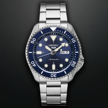 SEIKO精工 5 Sports系列 Lineup 藍水鬼 機械腕錶 (4R36-07G0B/SRPD51K1) SK044