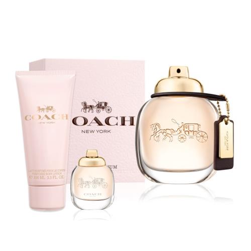 COACH 時尚經典女性淡香精90ml(贈隨機身體乳100ml+小香乙瓶)