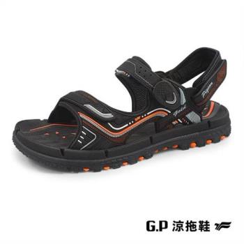 G.P 中性TANK重裝磁扣兩用涼拖鞋G2375-橘色(SIZE:37-44 共二色)                  