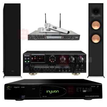 音圓 S-2001 N2-130伴唱機4TB+OKAUDIO AK-7擴大機+SR-928PRO無線麥克風+Klipsch R-600F主喇叭