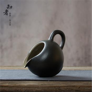 黑陶石頭公道杯茶具220ml 