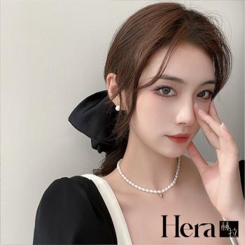 【Hera 赫拉】韓系大蝴蝶結珍珠馬尾夾 H111100411