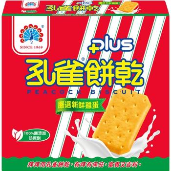 孔雀餅乾PLUS+405G【愛買】