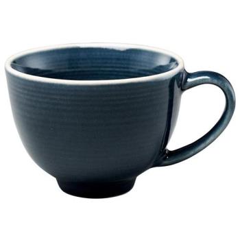 【Pulsiva】Spirit石陶咖啡杯(黑藍180ml)