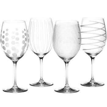 【Mikasa】紋飾紅酒杯4入(685ml)