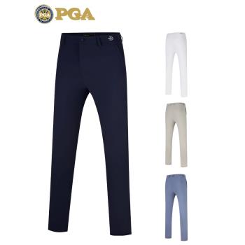 美國PGA 高爾夫服裝男士褲子春夏長褲 修身男褲高彈球褲運動服裝