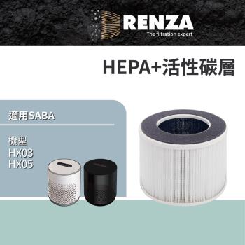 適用 SABA HX03 HX05 抗過敏空氣清淨機 替代 BHX03-1 HEPA+活性碳二合一濾網 濾芯