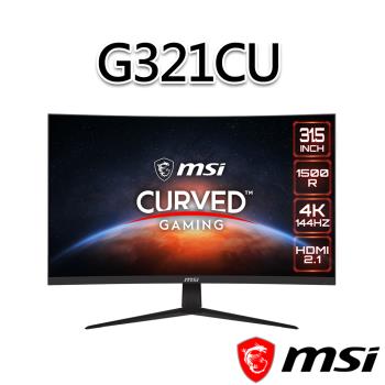 msi微星 G321CU 31.5吋 曲面電競螢幕