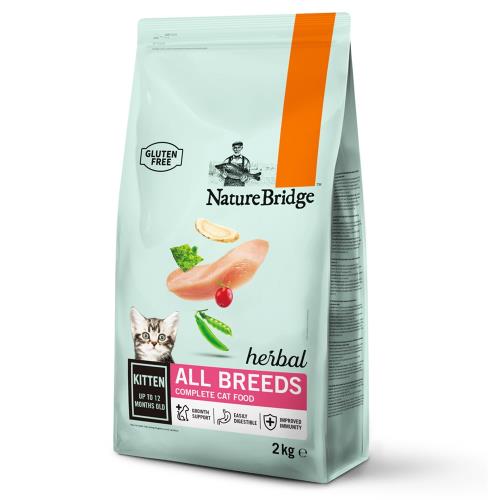 【NatureBridge 自然主義】草本貓糧 幼貓(雞肉豌豆+黨參) 2KG