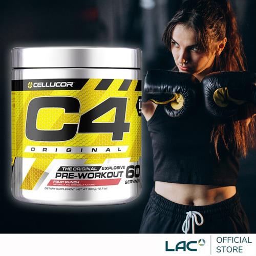 【LAC利維喜】Cellucor C4運前肌酸粉末390克-綜合水果口味(精胺酸/重訓黑魔法/運動纖盈)