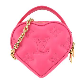  Louis Vuitton Pop My Heart 絎縫小牛皮鏈帶手提/斜背包(粉色)