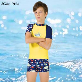 梅林品牌男童短袖二件式泳裝NO.M92228