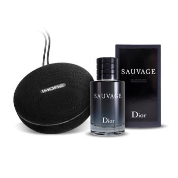 成熟性感馥奇香調Dior迪奧 曠野之心男性淡香水60ML+1MORE 便攜藍牙音箱