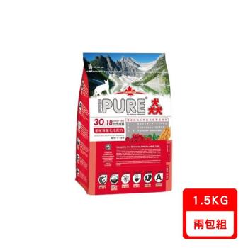 PROPURE猋-30/18挑嘴成貓-泌尿保健化毛配方(雞肉+米+蔬果) 1.5KG X2包組(下標數量2+贈神仙磚)