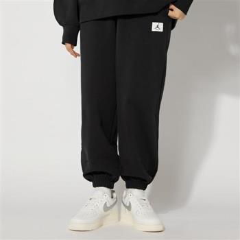 Nike As W J Flt Flc Pant 女款 黑色 運動 喬丹 小LOGO 束繩 長褲 DQ4608-010