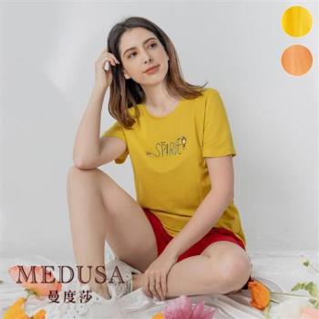 現貨【MEDUSA 曼度莎】Spirit 側扭結長版T恤 - 2色（M-2L）｜女上衣 短袖 長版上衣 加大尺碼