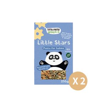 英國 little pasta小小帕斯達  嬰幼兒造型義大利麵 - 迷你星 2入組