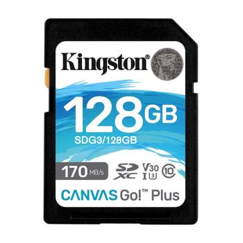 Kingston 金士頓 128GB SDXC UHS-I U3 V30 記憶卡 SDG3/128GB