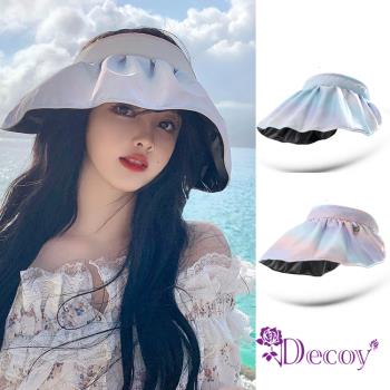 【Decoy】漸變色彩 彈性髮箍雙面防曬遮陽帽 2色可選