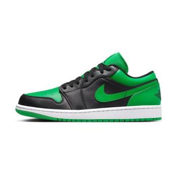 Nike Jordan 1 Low Lucky Green 男 黑綠 喬丹 穿搭 低筒 休閒鞋 553558-065