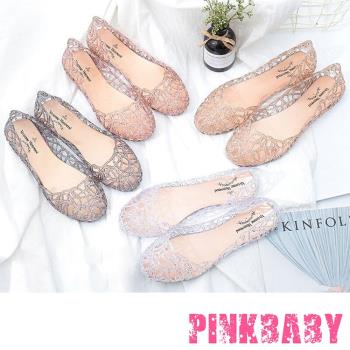 【PINKBABY】涼鞋 縷空涼鞋/涼感縷空鳥巢水晶果凍涼鞋 (四款任選)