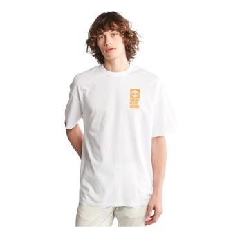 Timberland 男款白色NATURE NEEDS HEROES圖案有機棉短袖T恤A622D100