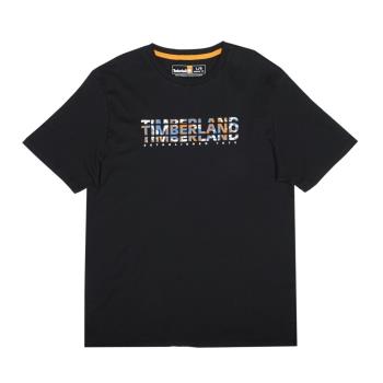 Timberland 男款黑色迷彩印花短袖T恤A6QMHDL3