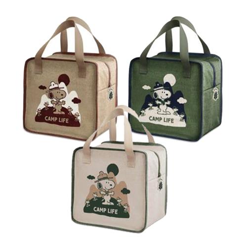 史努比野營趣大容量手提保溫袋