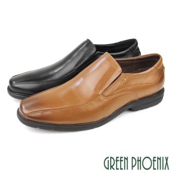 GREEN PHOENIX 男 紳士皮鞋 商務皮鞋 皮鞋 全真皮 牛皮 直套式 台灣製T63-18922