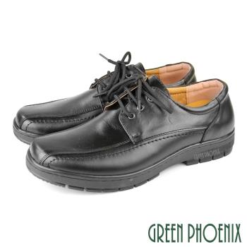 GREEN PHOENIX 男 紳士皮鞋 商務皮鞋 皮鞋 全真皮 牛皮 綁帶T59-10725
