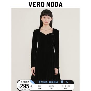 Vero Moda優雅氣質絲絨連衣裙